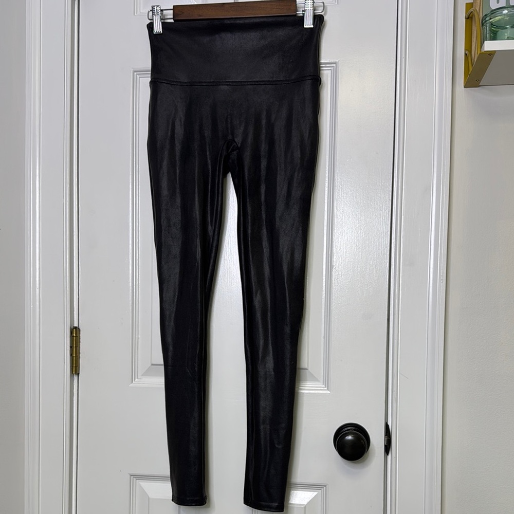 SPANX Black High-Waisted Leggings with Stretchy Fit